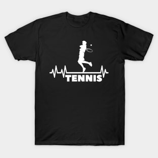 Tennis Heartbeat Pulse Tennis Player Athlete T-Shirt